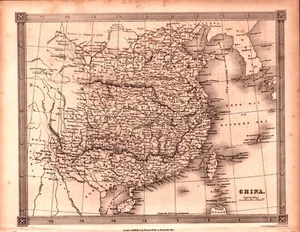 "CHINA" Antique authentic EAST ASIA map 1842 - Picture 1 of 1