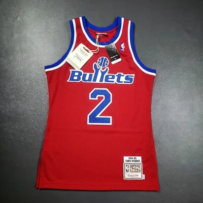 Camiseta deportiva 100 % auténtica Chris Webber Mitchell & Ness 94 95 Bullets talla 36 S para hombre Foto 1 de 4
