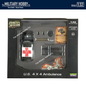 1:32 Diecast Unimax Toys Forces of Valor WWII US Army Dodge Ambulance Truck - Picture 1 of 1