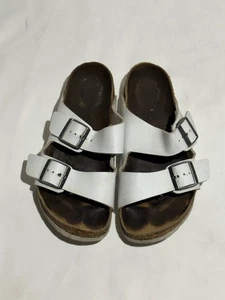 Birkenstock Arizona Sandalen weiß Birko-Flor Größe 40 Damen 9 normale Passform - Bild 1 von 5