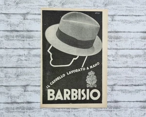 1930er Barbisio Hut Radio CGE Mode Reklame Italia Zeitschrift Werbung Retro Deko - Picture 1 of 2