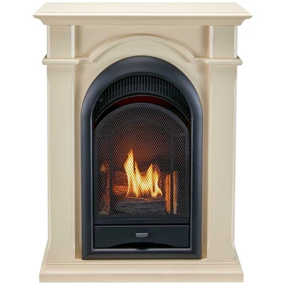 Lareira a gás ProCom duplo combustível sem ventilação com prateleira 15K BTU T-Stat, PCS150T-1-AW - Imagem 1 de 4