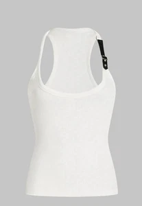 Micas geripptes Tanktop mit Metallic-Dekor Größe Small S neu mit Etikett - Bild 1 von 4