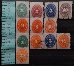 Mexico stamp 1886 1888 1890 Sc A18 numeral condition as seen combine shipping - Picture 1 of 2