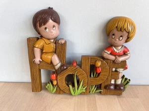 Vintage 1982 Burwood Wall Hanging HOPE From The Faith Hope and Charity Set Hip - Picture 1 of 5