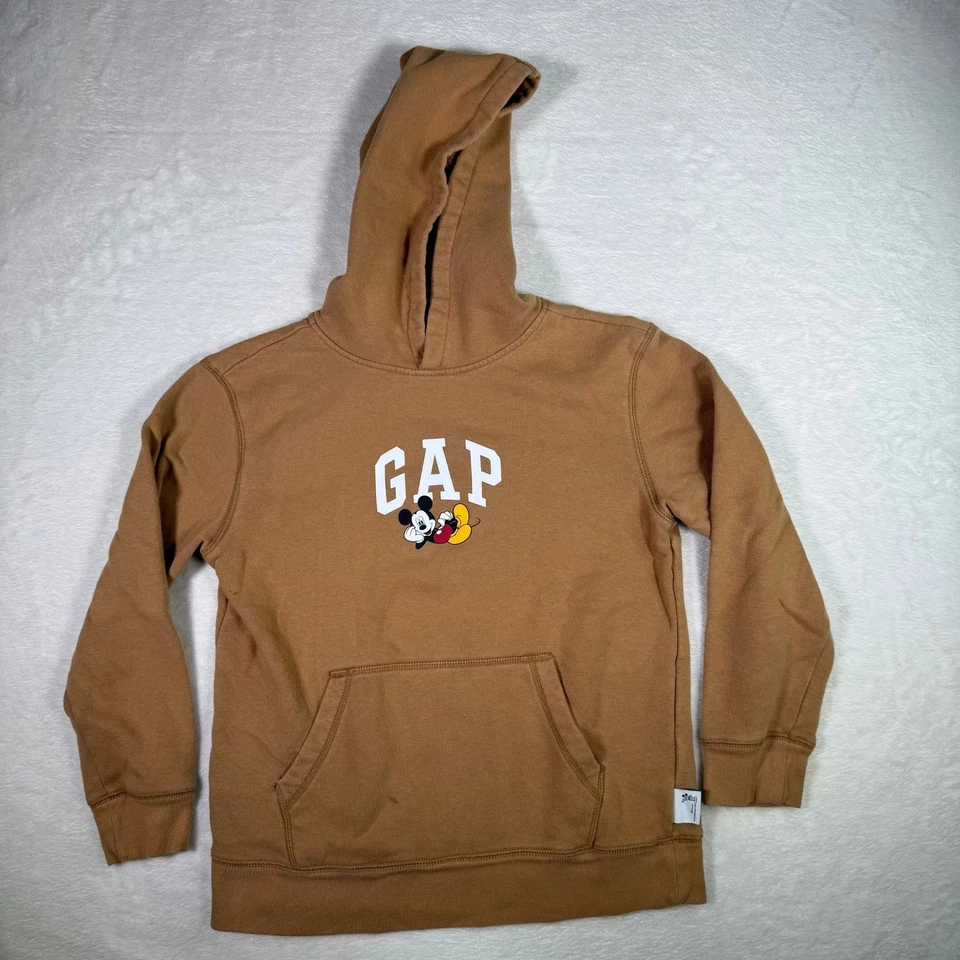 GAP x Disney Niños Sudadera con Capucha Talla L (10) Marrón Mickey Mouse Foto 1 de 4