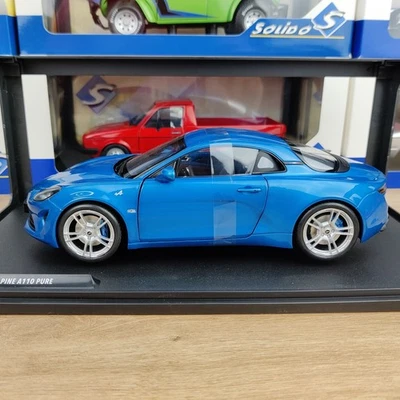 AUTO SOLIDA ALPINE A110 PURO BLU ALPINE 2018 1:18 NUOVA SCATOLA S1801604 - Immagine 1 di 4