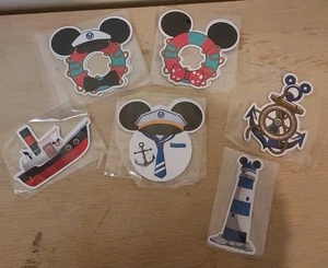 12 Stück Disney Cruise Türmagnet Aufkleber, Schiff, Anker Mickey Mouse Neu - Bild 1 von 11