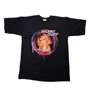 Hilary Duff Tour 2006 Shirt Vintage ANVIL BLACK Youth L Best Deal Vtg Rare  - Imagen 1 de 10