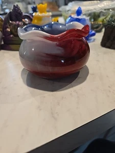 Harz Rot Weiß Blau Schale Schmuck Dekoration Schlüssel Geschenk.  613 - Bild 1 von 4