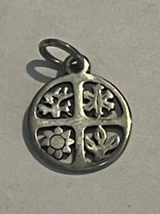 Nicht mehr produziert James Avery 925 SS Vier Jahreszeiten Anhänger Charm -- ungeschliffen - Bild 1 von 6