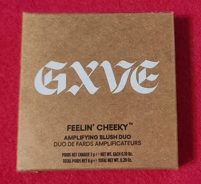 GXVE FEELIN CHEEKY AMPLIFYING BLUSH DUO IN SHADE CRUSH ON YOU FULLSIZE NIB - Image 1 of 4