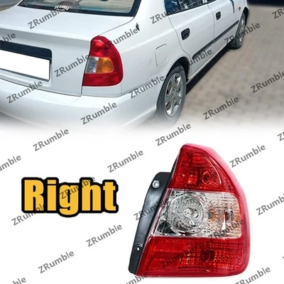 Luz trasera lateral derecha para Hyundai Accent 2001 2002 2003 2004 lámpara de freno trasera Foto 1 de 4