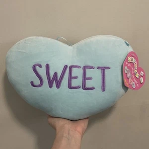 NUEVO CON ETIQUETAS EXTREMADAMENTE RARO Squishmallows 12” "Sweet" Candy Heart 2019 Peluche de San Valentín - Imagen 1 de 3