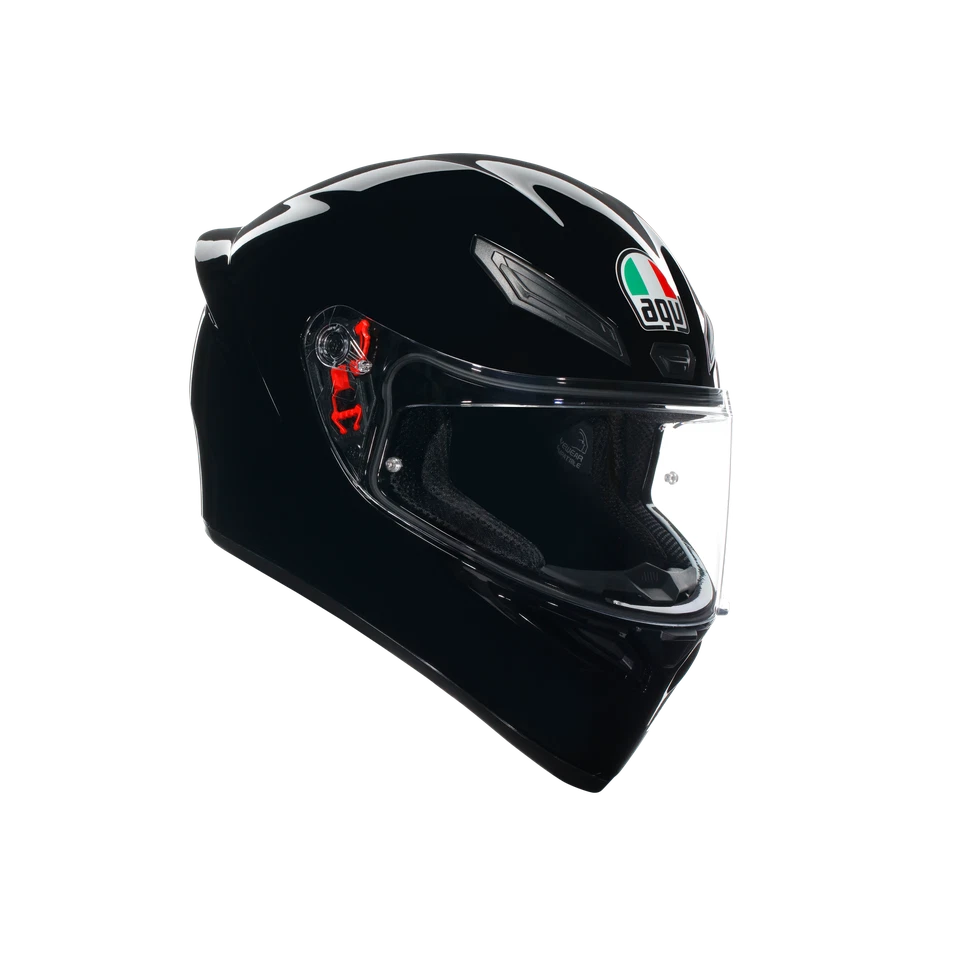 Casco Moto Integrale AGV K1 S AGV E2206 BLACK Nero Lucido Mono - Immagine 1 di 4