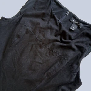 White House Black Market ärmelloses schwarzes Kleid Plissee Karriere Cocktail - Bild 1 von 7