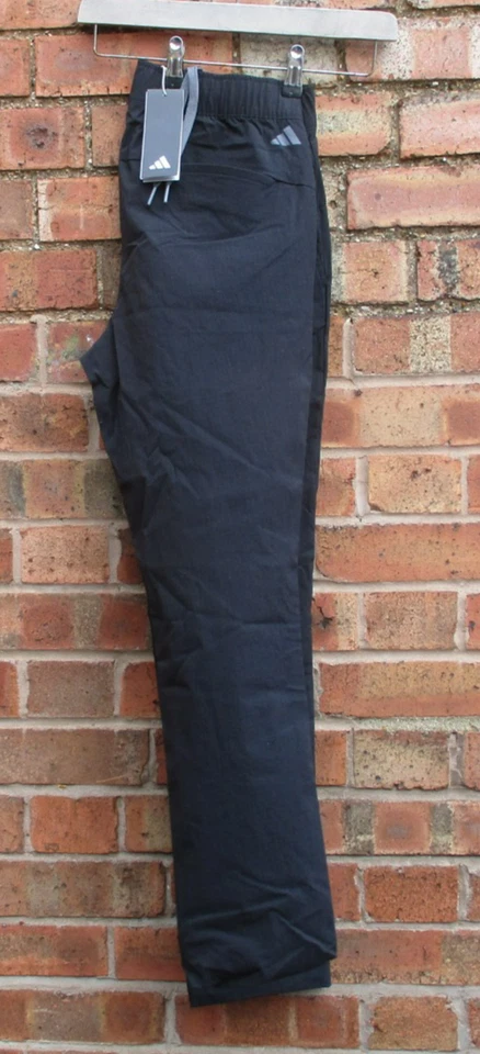 Pantalones de golf Adidas para hombre Ripstop negros pequeños 32" cintura 30" 4 bolsillos nuevos con etiquetas Foto 1 de 4
