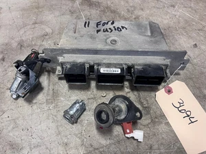 2006-2016 FORD FUSION IGNITION CYLINDER, DOOR LOCK, TRUNK LOCK, ECU & KEY #3694 - Picture 1 of 5