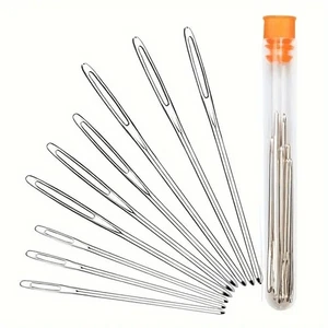 9 Stücke Nähen Nadeln Set, 3 Größen Große Augen Nadeln, Leder Nähen Nadeln Set s - Bild 1 von 4