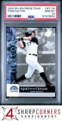 2006 SPx SPxTREME TEAM #XT-TH TODD HELTON HOF POP 1 PSA 10 - Image 1 of 3