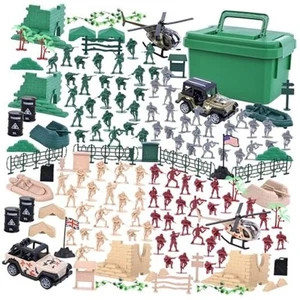 115PCS Military Soldier Set, Army Men Playset Army Toys with Box Helicopter - Picture 1 of 7