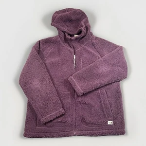 The North Face Women’s Ridge Fleece Heavyweight Full Zip Hoodie Jacket Purple XL - Picture 1 of 12