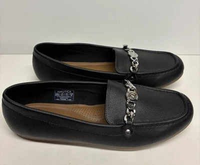 Mocasines sin cordones Nautica Raintree para mujer negros talla 9,5 nuevos Foto 1 de 4