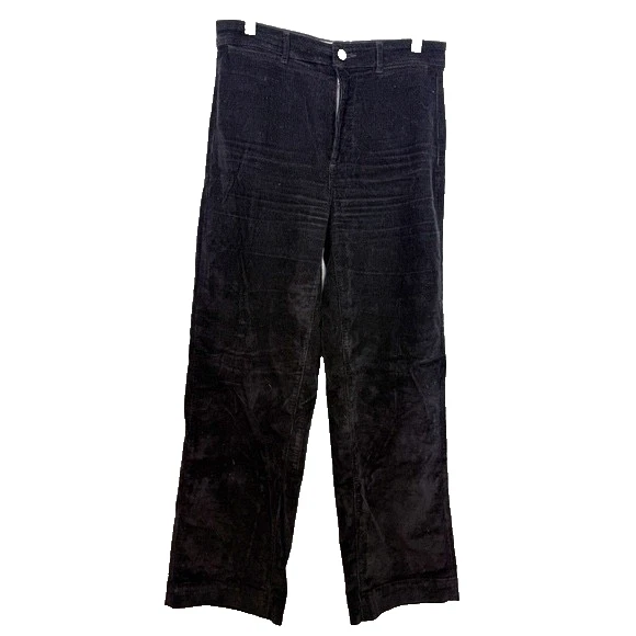 Everlane Black Wide Leg Corduroy Pant Size 6 - Image 1 of 4