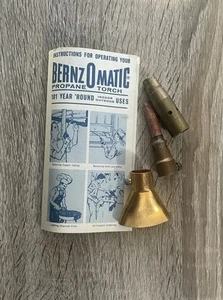 Vintage Messing Brenneraufsätze Konvolut Bernz-O-Matic und Bedienungsanleitung - Bild 1 von 4