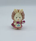 Vintage Russ Berrie Bunny Rabbit Miniature Figurine #1 Mom Free Ship
