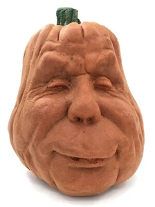 Vintage 1987 Todd Masters Foam Halloween Pumpkin James Oh Lantern 9” Tall - Picture 1 of 9