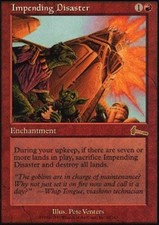 1x Impending Disaster PL/MP, English MTG Urza's Legacy