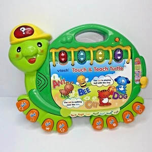VTech Touch and Teach Schildkröte Bildung Lesen Lernen Entwicklung Baby Musik Spielzeug - Bild 1 von 10
