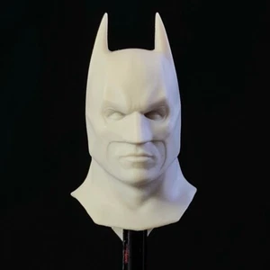 UNPAINTED - 1:12 Batman Begins Head Sculpt (Neutral Expression) - Picture 1 of 3