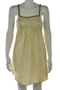 Calypso St Barth Womens Dress Size 0 Beige Sheath Empire Waist Short Sleeveless - Picture 1 of 5