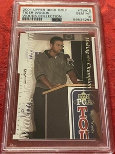 2001 UD Tiger Woods #TWC8 1st Edition PSA 10 Rookie Card 🐐 - Picture 1 of 2