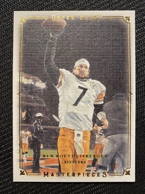 Ben Roethlisberger 2008 Upper Deck Masterpieces #7 UD Pittsburgh Steelers - Image 1 of 2