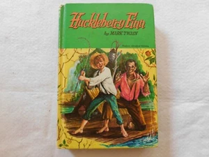 Vintage Huckleberry Finn Hardcover Book by Mark Twain 1955 Rare Abridged Edition - Picture 1 of 9