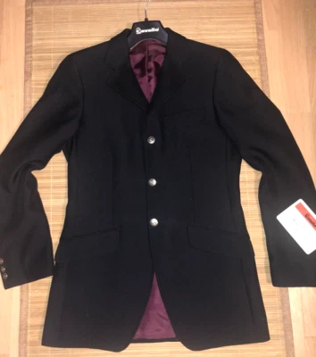 Turnierjacket Sakko Herren CAVALLO GRUNOX schwarz 90 46 lang edel NEU %% UVP181€ - Bild 1 von 4