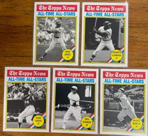 All-Time All-Stars 2025 Topps Heritage Lot (9) - Banks/Clemente/Aaron/Mantle - Picture 1 of 2
