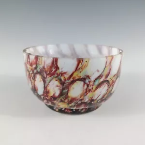 Welz Bohemian Honeycomb Spatter Glass Bowl / Dish - Picture 1 of 5