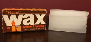 Paraseal Wax For Candles Or Canning 16 oz 5 cakes Clear New Old Stock - Picture 1 of 8