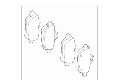 Pastilla de freno de disco trasera original Mercedes Benz B 250e 2016-2017 OE 000420070590 Foto 1 de 3