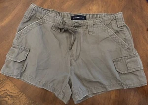 Aeropostale Low Rise Utility Shorts Army Green Cotton Casual Size Small - Picture 1 of 6