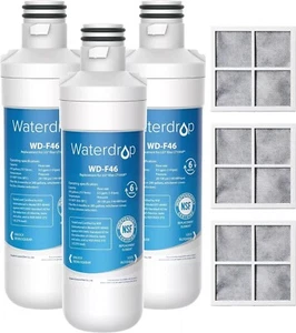 Waterdrop Replacement for LG® LT1000P® Refrigerator Water & Air Filter,3 Combo - Picture 1 of 6