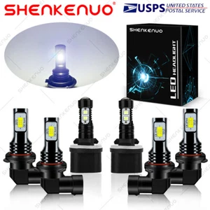For Buick Rendezvous 2002-2007 6X 9005+9006+893 LED Headlight Fog Light Bulb HKB - Picture 1 of 12
