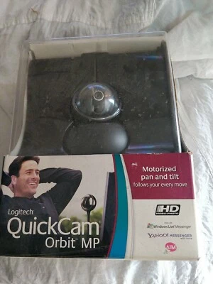 Logitech Black QuickCam Orbit MP Robotic Camera Head Webcam 1.3 Megapixal - Image 1 of 4