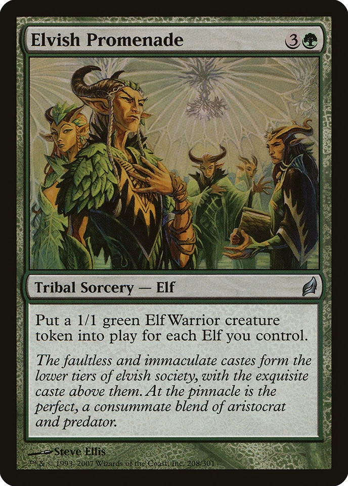 Elvish Promenade Lorwyn HEAVILY PLD Green Uncommon MAGIC GATHERING CARD ABUGames - Image 1 of 1