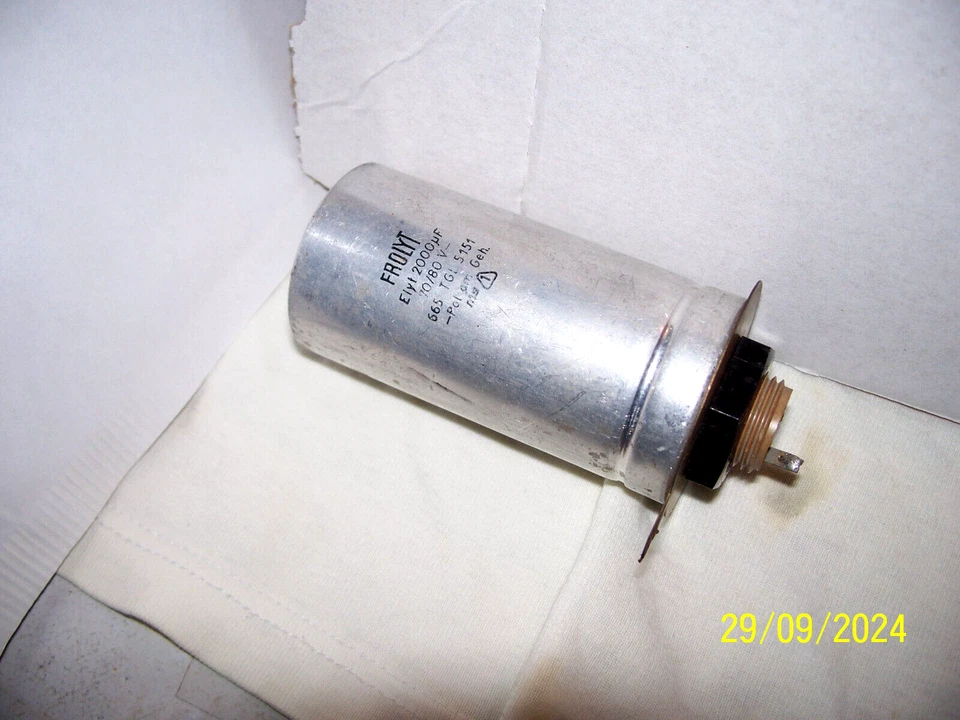 ELKO-2000µF/70-80V-RFT/DDR-Frolyt -60er-TGL 5151-gebr.+100% OK! - Bild 1 von 2
