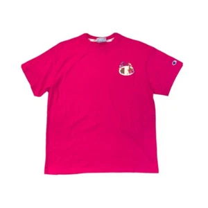 Champion Men’s 100%AUTHENTIC S/S Tshirt size Medium Logo pink - Picture 1 of 5